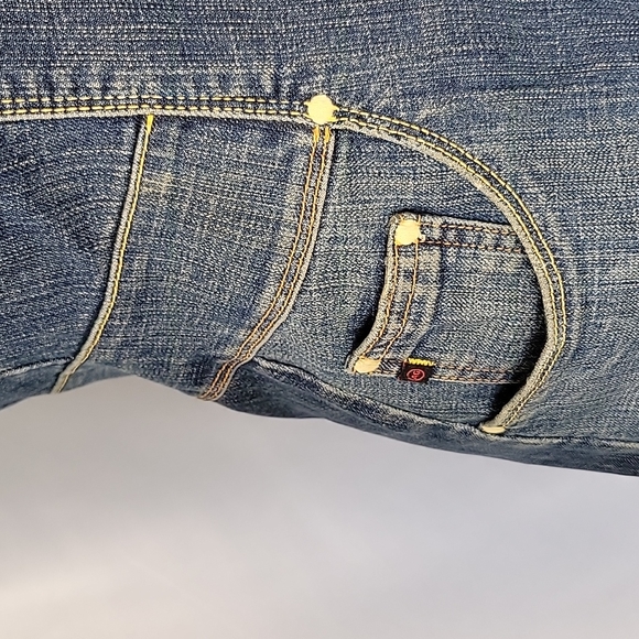 AG Adriano Goldschmied Long Denim Blazer Size Medium - Picture 9 of 13